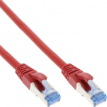 InLine Komutacinis kabelis - S / FTP (PiMf) - Cat.6A - 500MHz - Halogenas nemokamai - Varis - Raudona - 20m (76820R)