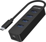 UNITEK HUB USB-C 4XUSB-A 3.1, ACTIVE, 10 W, H1117B