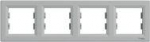 Schneider Electric 4 kartus aliuminio horizontalus rėmelis (EPH5800461)