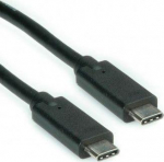 USB kabelis Roline USB-C - USB-C 0,5 m Juodas (11.02.9000)