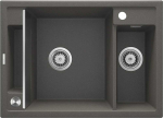 Deante granitinė virtuvinė plautuvė su magnetais Deante Magnetic ZRM T503, Anthracite