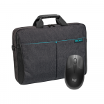 PEDEA Notebooktasche "Lifestyle", 17,3" + Logitech M190 Maus [f&uuml;r Notebooks bis 43,9cm]