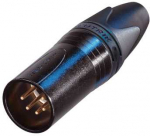 Neutrik NC5MXX-B, XLR, juodas, nikelis/auksas, IP40, 1 mm&sup2;, 1500 V