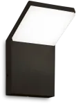 Sieninis &scaron;viestuvas Ideal Lux 8,5W LED sieninis fasado &scaron;viestuvas STYLE, juodas, 4000K, IP54, 322629