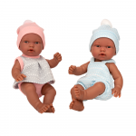 Munecas Arias Eleganti&scaron;ki kūdikėliai su kepurėmis, 26 cm
