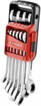 Facom 467B.JP10PB reketiniai kombinaciniai veržliarakčiai, 10vnt, 8-19mm, 72 dantys, 15&deg; poslinkis, OGV&reg; profilis