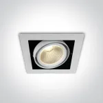 30W įleidžiamas &scaron;viestuvas, baltas, 3000K, 51130/W/W