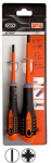 Bahco Izoliuotų atsuktuvų rinkinys ERGO&trade; Combi 2 vnt - SL5/PZ1; SL6/PZ2 - 1000V VDE
