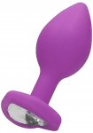 Ouch By Shots Ach! Diamond Heart Butt Plug - Įprastas - Violetinė