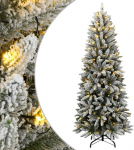 Dirbtinė Kalėdų eglutė su 300 LED lempučių ir sniegu, 210cm