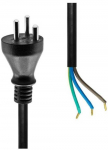 MicroConnect K tipo atviro galo maitinimo laidas 7 m, juodas