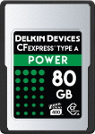 Atminties kortelė Delkin CFexpress POWER, VPG400, R880 / W790 (A tipas) 80 GB