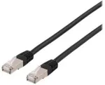 DELTACO - Komutacinis kabelis - RJ-45 (ki&scaron;tukas) į RJ-45 (ki&scaron;tukas) - 5 m - F/UTP (folija dengta neekranuota susukta pora) - CAT 6a - be halogenų, lieto plieno - juodas