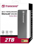 Kietasis diskas Transcend 6.3cm 2TB USB3.1 StoreJet 25C3N Pilkas (ALU)