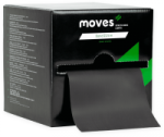 Neply&scaron;tanti elastinė juosta MOVES band 22,5 m (Spalva: Juoda)