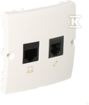 Kontakt Simon GN.COMP/TELEF.RJ45+RJ11 Baltas BMF5T.0