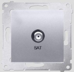 Kontakt Simon GN.ANT.SAT 1-KR.MOD.Sidabrinis MAT SIMON54