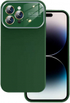 Topt Soft Silicone Lens dėklas skirtas Apple iPhone 14 Pro Max žalios spalvos