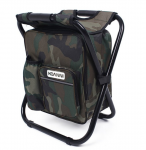 Sulankstoma žvejybos kėdė - kuprinė 2in1, žalia, 36x29x41cm