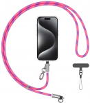Virvelė telefonui su įkrovimo kabeliu Usams SJ746 30W USB-C į Lightning 1.2m rožinės spalvos