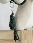 Super Hobby Horse Pavadėlis hobi arkliukui, dviguba virvė, butelių žalia