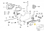 BMW E36 Priekinis Kairys Blende 51218205301