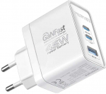 &bdquo;Promate PowerPort-45 GaNFast&trade;&ldquo; sieninis įkroviklis 45 W / QC3.0 / PD45 W