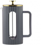 &bdquo;Vialli Design&ldquo; &ndash; &bdquo;Livio&ldquo; prancūzi&scaron;ka kavaspaudė Pilkas / Auksinė, 1 l