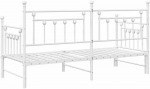 Lova Dienos lovos rėmas Balta 80 x 200 cm Plienas