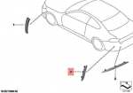 BMW G42 220d 220i 230i M240iX Galinis kairės pusės at&scaron;vaitas M originalus 63148078491