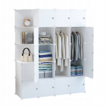 Rebiko Modulinė drabužių spinta pakaba spinta xxl balta sulankstoma spinta erdvi