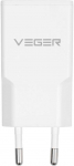 Telefono įkroviklis VEGER USB A + USB C QC PD 30W 30W1A1C baltas