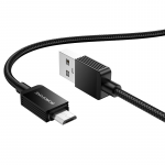 Borofone kabelis BX120 Placer - USB į Micro USB - 2,4A 1 m juodos spalvos