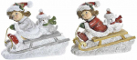 Kalėdų papuo&scaron;alai DKD Home Decor Derva (13 x 6 x 10,5 cm) (2 vnt.)