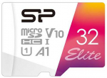 Silicon Power Elite Colorful 32 GB Micro SDHC UHS-I Class 10 (SP032GBSTHBV1V20SP)