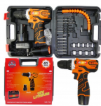 Akumuliatorinis gręžtuvas-suktuvas su 41 priedų ir 2x Akumuliatoriai 18V Happy People AN 75 MS-732