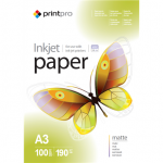 ColorWay PrintPro Photo Paper, 100 sheets | Matte | 190 g/m&sup2; | A3