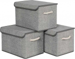 SONGMICS Daiktadėžės 38 x 25 x 25 cm, 3 vnt.