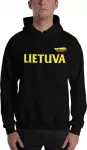 Superfanas Juodas Džemperis Lietuva, Dydžiai: XL