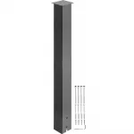 Vevor Pa&scaron;to dėžutės stovas, 109 cm, juodas, Q235 plienas, pavir&scaron;inis montavimas