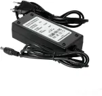 48W LED maitinimo &scaron;altinis su ki&scaron;tuku į lizdą, 24V, juodas, IP20
