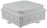 Simet 35300202 Sieninė dėžutė 188x188X88 mm, be halogenų, savaime gęstanti, atspari UV spinduliams, IP67, UL94 V0, N180x180S pilka 35300202