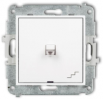 Karlik Elektrotechnik 25MWPUS-3 MINI amerikieti&scaron;ko stiliaus laiptų jungiklio mechanizmas baltas matinis 25MWPUS-3