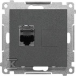Kontakt Simon GN.1-KR.KOM.RJ45 K.6E P.GRAFIT.M.SIMON55