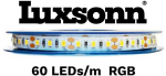 14,4W/m LED juosta LUXSONN, DC24, 60 LED/m, RGB, 5m ritė