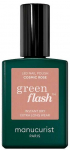 Manucurist Žalias Flash Nagų lakas lakier do paznokci Cosmic Rose 15ml