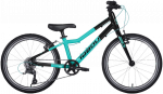 Ultralight children's bicycle TABOU Superlite 20, turquoise-juodas