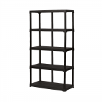 4IQ Sandėliavimo lentyna, 176x100x45 cm, 40 kg, juoda