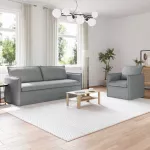 Sofa Sofos komplektas 2 vnt. &Scaron;viesiai pilka Audinys