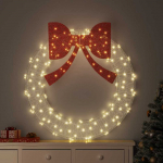 Vainikas su 150 LED &Scaron;ilta balta 120 cm Akrilas